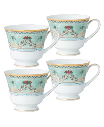 Noritake Serene Garden 4 Piece Cups Set, 8 Oz, Service For 4 In Light Green
