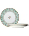 Noritake Serene Garden 4 Piece Dinner Plates Set, 10.5", Service For 4 In Light Green
