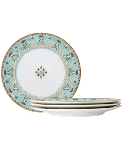 Noritake Serene Garden 4 Piece Dinner Plates Set, 10.5", Service For 4 In Light Green
