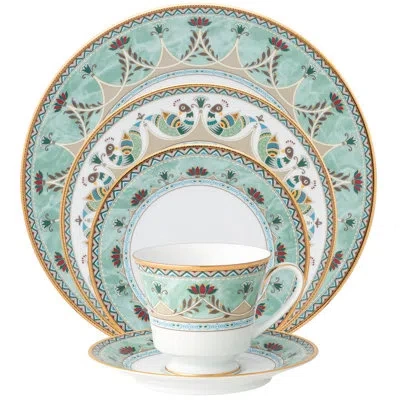 Noritake Serene Garden 5-piece Place Setting, Service For 1 In Green