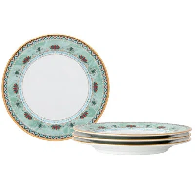 Noritake Serene Garden 6.5'' Bread And Butter Plates In Green