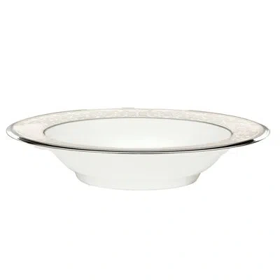 Noritake Silver Palace 5 Oz. Bone China Dessert Bowl In White