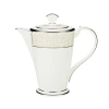 Noritake Silver Palace 6 Cup Coffee Server In White