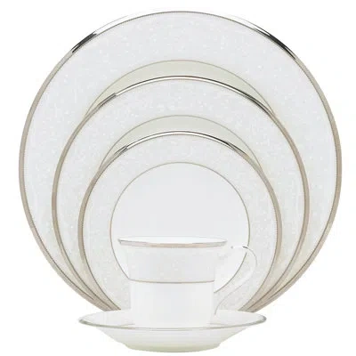 Noritake Silver Palace 6.75" Bread And Butter Plate In White