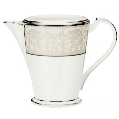 Noritake Silver Palace 8.5 Oz. Creamer In White