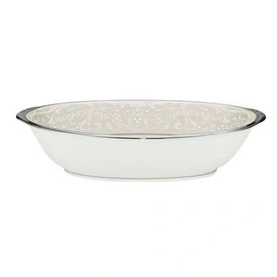 Noritake Silver Palace Oval Vegetable Bowl, 10", 24 Oz. In White