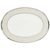 Noritake Silver Palace Platter In White