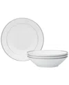 Noritake Spectrum Set Of 4 Soup Bowls, Service For 4 In White