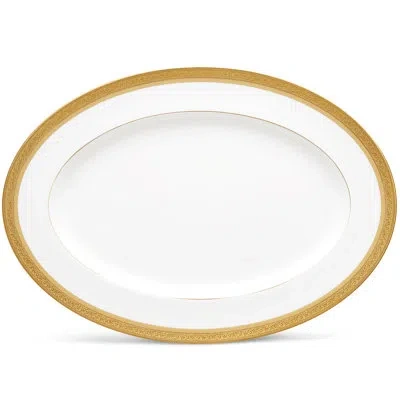 Noritake Summit Oval Platter In Gold