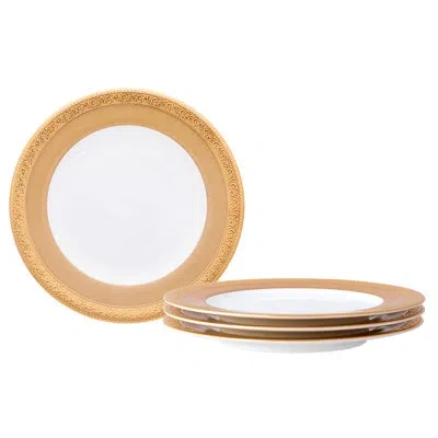 Noritake Summit Set Of 4 Bread & Butter/appetizer Plates, 6-1/2" In Gold