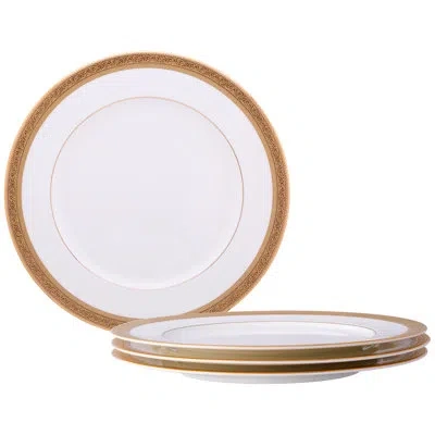 Noritake Summit Set Of 4 Dinner Plates, 10-3/4" In Gold