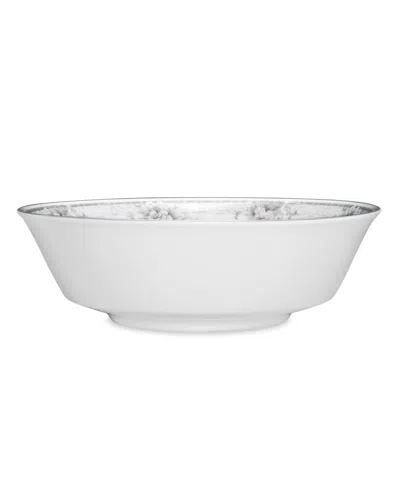 Noritake Sweet Leilani Large Round Vegetable 40 Oz. In Silver