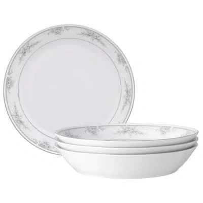 Noritake Sweet Leilani Set Of 4 Coupe Dinner Bowls, 9-3/4 In., 43 Oz. In White