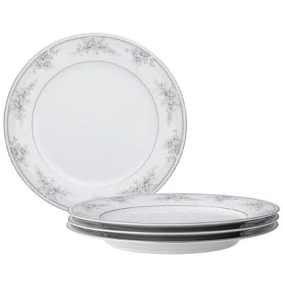 Noritake Sweet Leilani Set Of 4 Dinner Plates, 10-1/2" In White