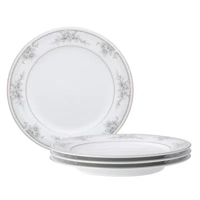 Noritake Sweet Leilani Set Of 4 Salad Plates, 8-1/4" In White