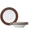 Noritake Tozan 4 Piece Paste Bowl Set, Service For 4 In Brown