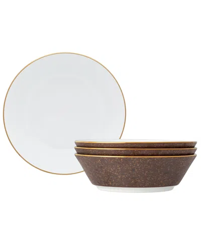 Noritake Tozan 4 Piece Soup Bowl Set, Service For 4 In Brown