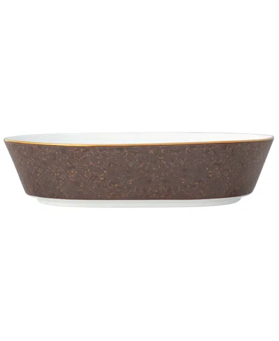 Noritake Tozan Oval Vegetable Bowl In Brown
