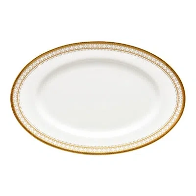 Noritake Trefolio Gold Butter Dish In White;gold