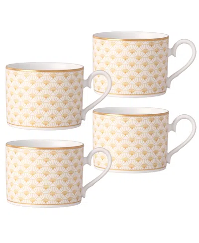 Noritake Trocadero Gold-tone Cups, Set Of 4 In Multi