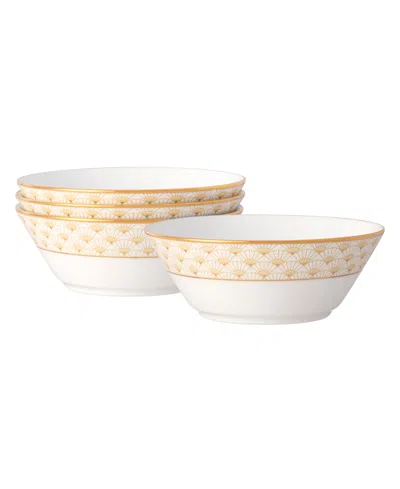 Noritake Trocadero Gold-tone Fruit Bowls, Set Of 4 In Multi