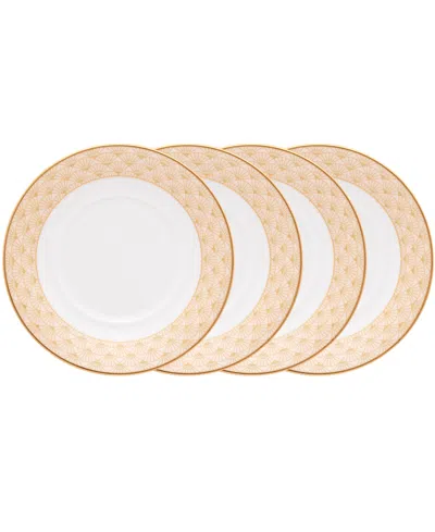 Noritake Trocadero Gold-tone Saucers, Set Of 4 In Multi