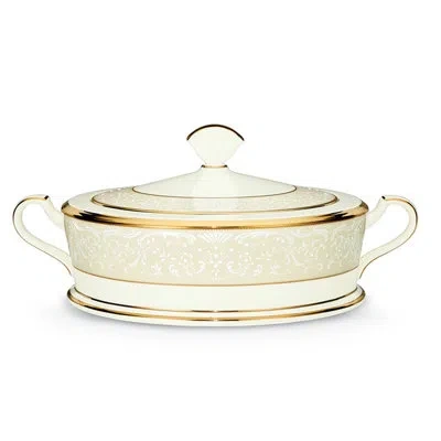 Noritake White Palace Covered Vegetable Bowl, 12", 64 Oz.
