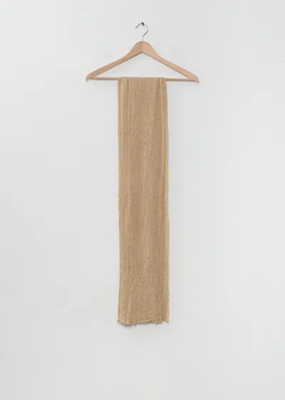 Norlha Feather Ripples Scarf In Brown