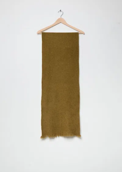 Norlha Net Boiled Skinny Scarf In Brown