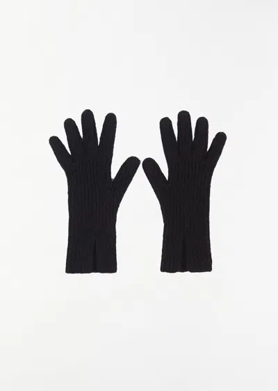 Norlha Ribbed Gloves In Black