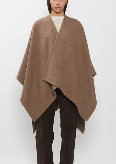 Norlha Yak Seamed Cape In Natural Yak Golden Brown
