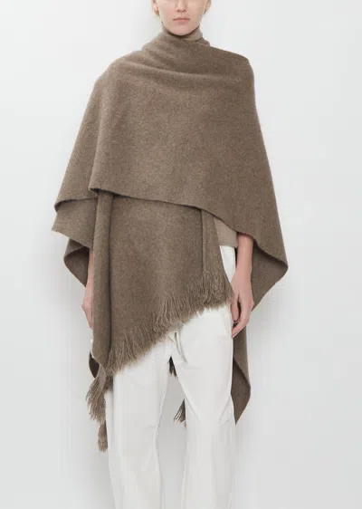 Norlha Yak Split Cape In Natural Yak Grey