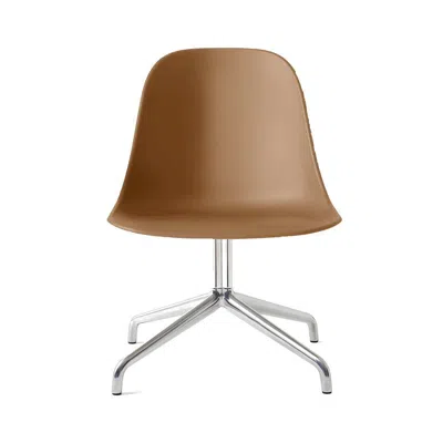 Norm Architects Harbour Side Chair, Dining Height, Hard Shell In Brown