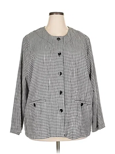 Pre-owned Norm Thompson 3/4 Sleeve Blouse In Gray