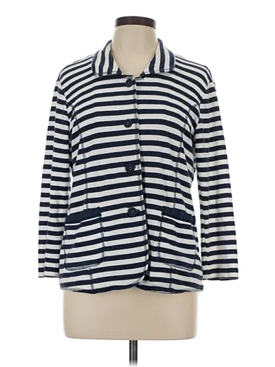 Pre-owned Norm Thompson Cardigan Sweater In Blue