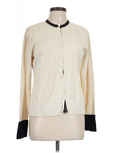 Pre-owned Norm Thompson Cardigan Sweater In Ivory
