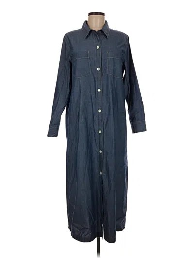 Pre-owned Norm Thompson Casual Dress In Blue