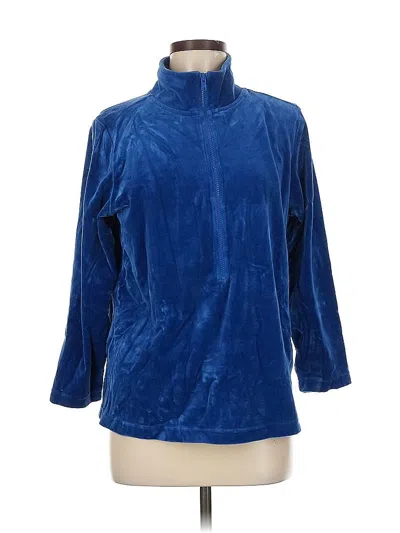 Pre-owned Norm Thompson Fleece Jacket In Blue