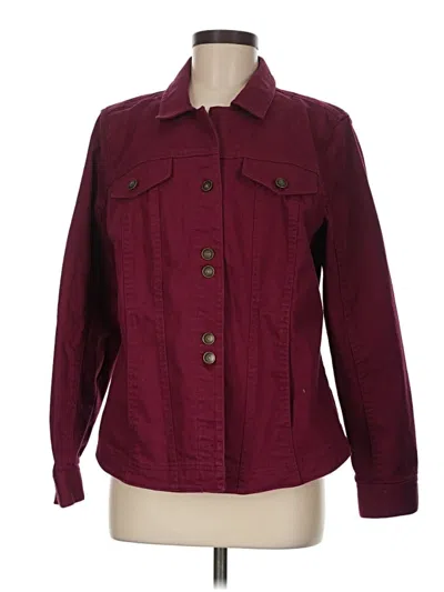 Pre-owned Norm Thompson Jacket In Burgundy