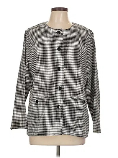 Pre-owned Norm Thompson Long Sleeve Blouse In Gray