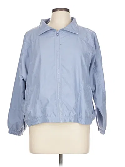 Pre-owned Norm Thompson Windbreaker Jacket In Blue