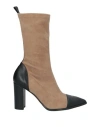 Norma J.baker Norma J. Baker Woman Ankle Boots Beige Size 7 Calfskin