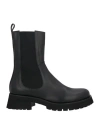 Norma J.baker Norma J. Baker Woman Ankle Boots Black Size 10 Calfskin In Black