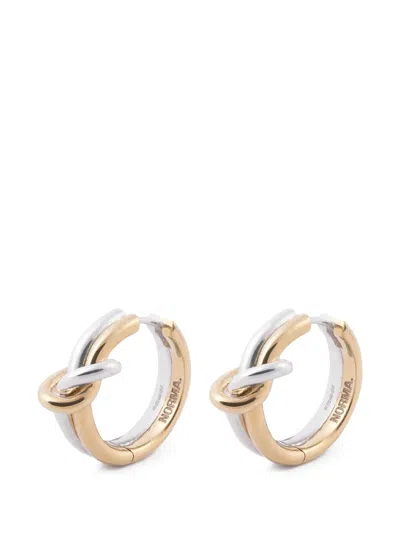 Norma Jewellery Hydra Knot-detail Hoop Earrings In Gold