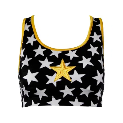 Pre-owned Norma Kamali 1996 Iconic Omo  Crop Top As Worn In The Movie Clueless In Black