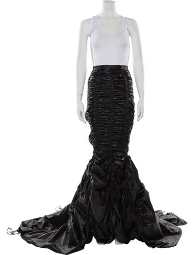 Pre-owned Norma Kamali 2022 Long Skirt W/ Tags In Black
