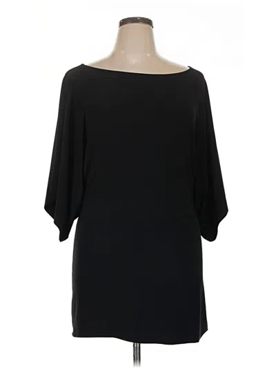 Pre-owned Norma Kamali 3/4 Sleeve T-shirt In Black