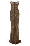 Norma Kamali Mermaid Dress In Brown