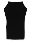 Norma Kamali All-in-one Mini Dress In Black