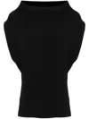 Norma Kamali All In One Sleeveless Top In Black